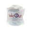 Amercareroyal Royal 19"x19"x9.5" 30 Mic Wave Top Togo Bag, PK500 RPWB1919 - alternate 3